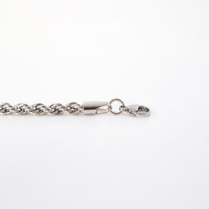 Stainless Steel Twist Chain Rope Necklace