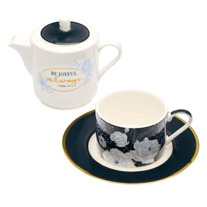 Be Joyful Always 1 Thessalonians 5:16 Tea for One Tea Set