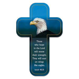 On Wings Like Eagles Isaiah 40:31 Cross Bookmark