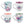 Load image into Gallery viewer, Rejoice Collection Four Piece Ceramic Coffee Mug Set
