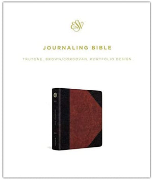 Personalized ESV Journaling Bible TruTone Brown Cordovan Portfolio Design