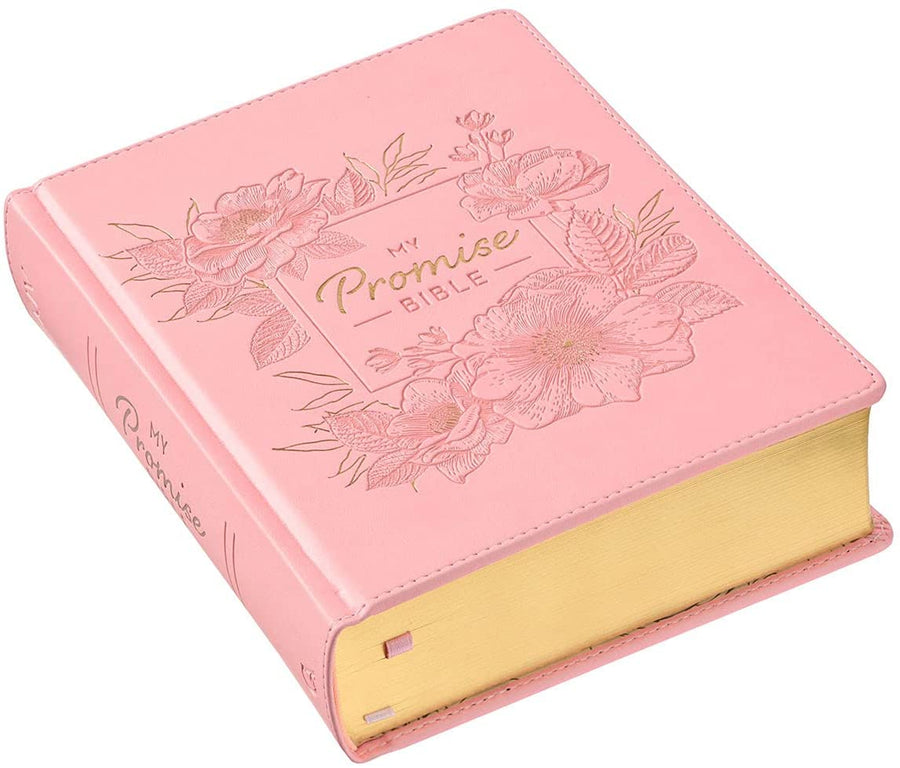 Personalized KJV My Promise Bible Pink Faux Leather Hardcover