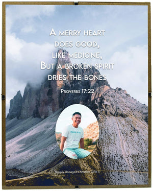Proverbs 17:22 Personalized Photo Verse