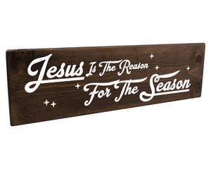 Jesus Is The Reason For The Season Wood Decor