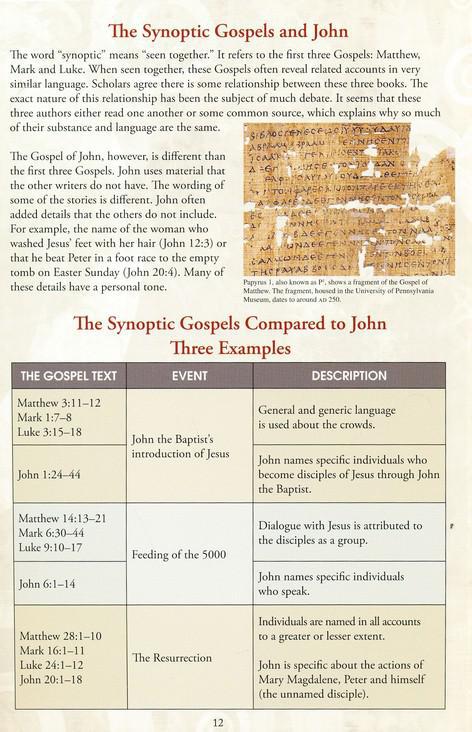 Gospels Side by Side Pamphlet