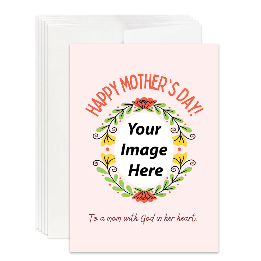 Personalized Christian Mom Mother's Day Card for Mom Personalized Card Christian Mothers Day Card, Christian Gift for Mother Woman Her Mother's Day
