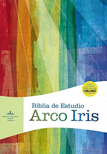 Personalized Bible RVR 1960 Biblia de Estudio Arco Iris (Spanish)