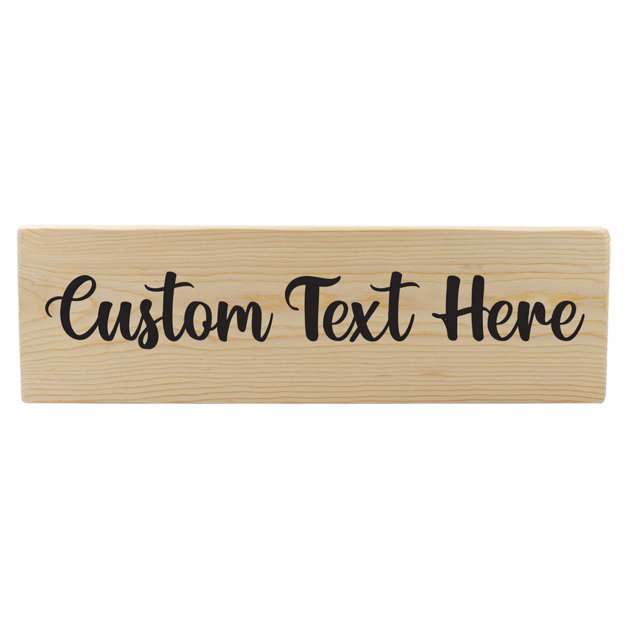 Personalized 1 Tier 18in Wood Decor