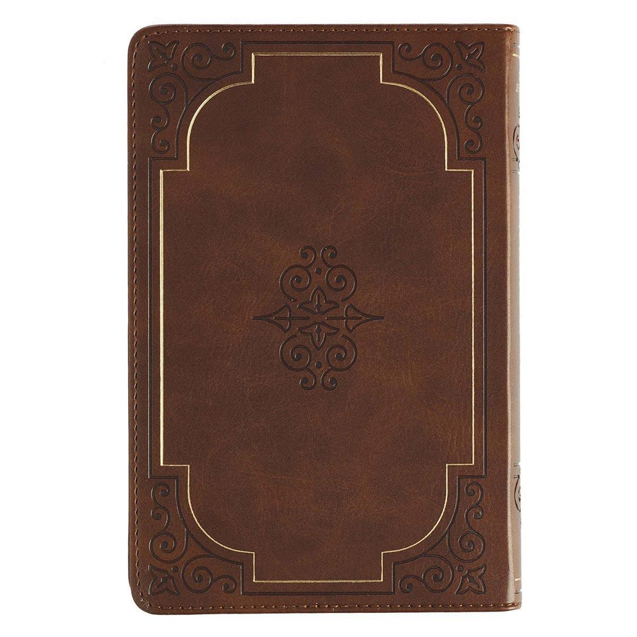 Walking With God Brown Faux Leather Devotional - David Jeremiah