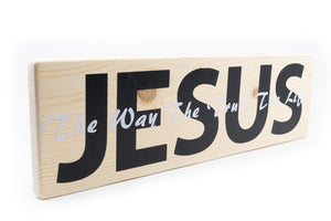 Jesus Is The Way Wood Decor