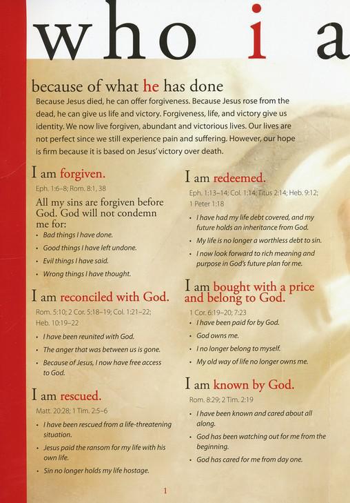 Who I Am in Christ Pamphlet