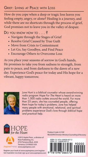 Grief [Hope For The Heart Series] - June Hunt