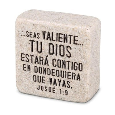 Josuè 1:9 (Joshua 1:9) Spanish Scripture Stone