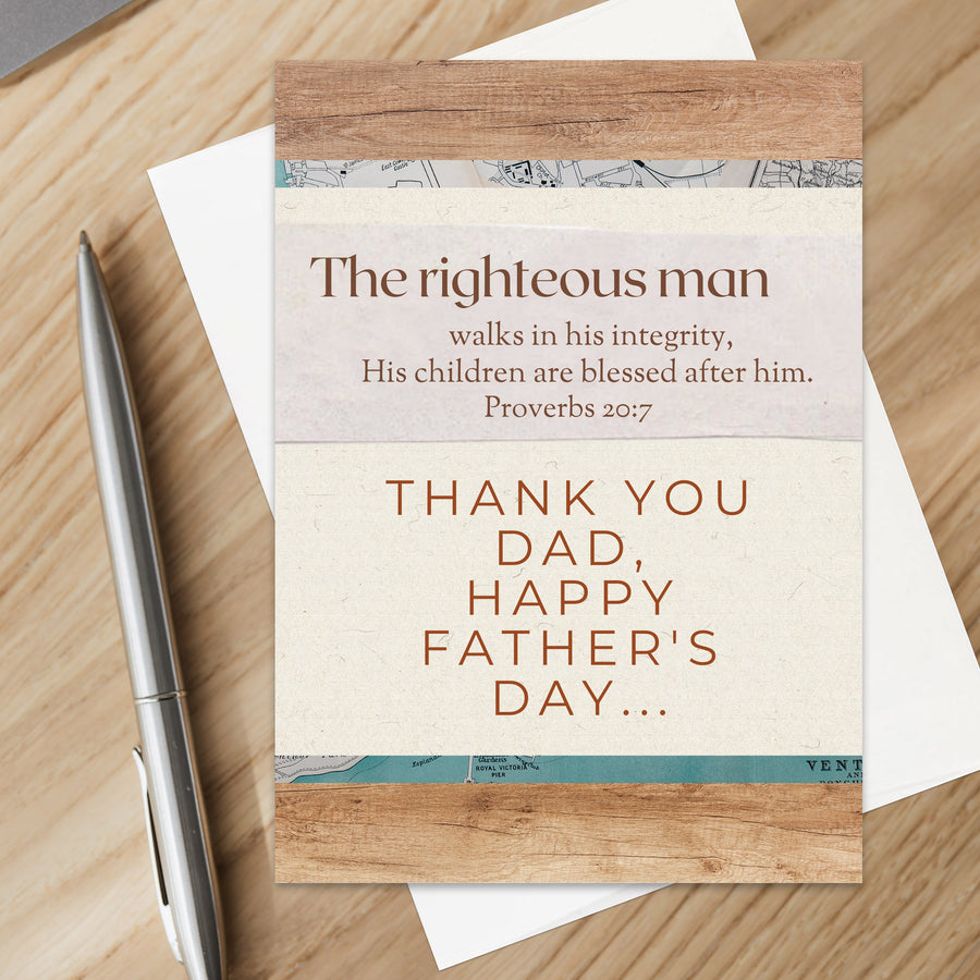 Christian Father's Day Greeting Card for Dad