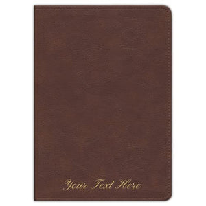 Personalized NKJV Thompson Chain-Reference Bible Brown Leathersoft