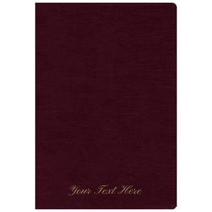 Personalized NIV Thinline Reference Bible Red Letter Comfort Print Burgundy