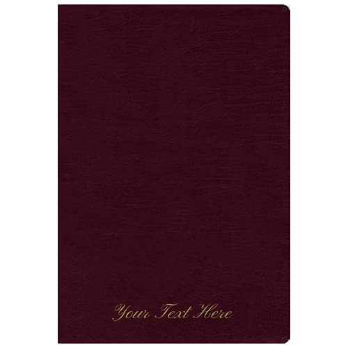 Personalized NIV Thinline Reference Bible Red Letter Comfort Print Burgundy