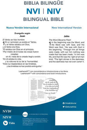Personalized NVI/NIV Biblia Bilingüe, Leathersoft, Azul (Spanish Edition)