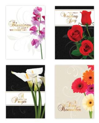 Assorted Wedding Greeting Cards, Box Of 12