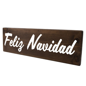 Feliz Navidad Spanish Wood Decor