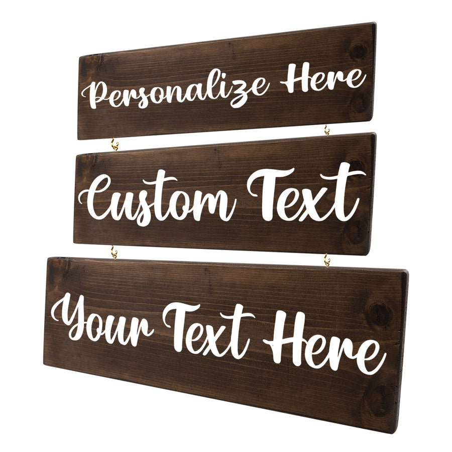 Personalized 3 Tier Wood Decor
