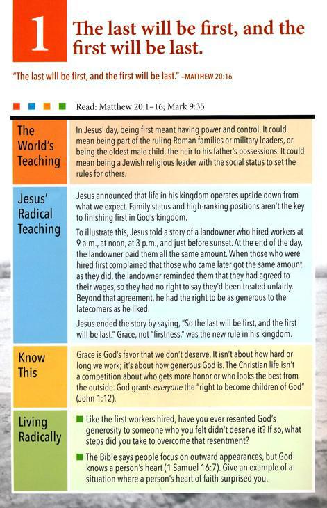 12 Radical Teachings of Jesus Pamphlet