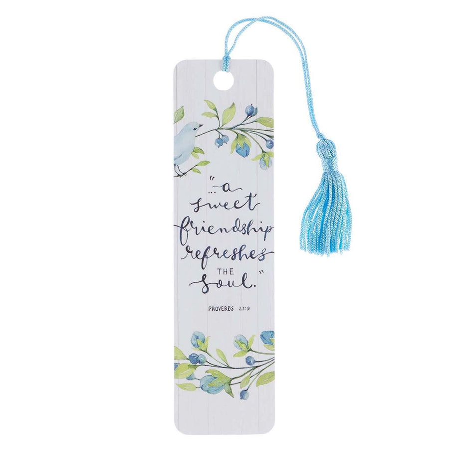 Sweet Friendship Proverbs 27:9 Bookmark with Tassel