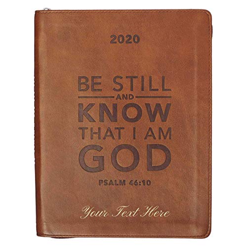 Personalized 2020 Planner Psalm 46:10 Zippered
