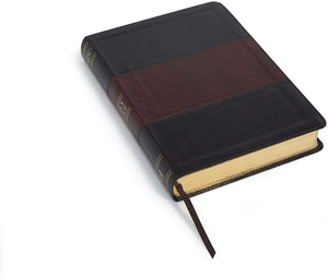 Personalized NKJV Giant Print Reference Bible Saddle Brown LeatherTouch Indexed