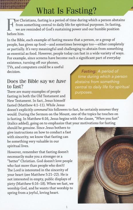 What the Bible Says About Fasting Pamphlet – Simply Uncaged Christian Gifts