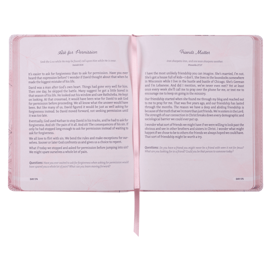 Personalized Custom Text Your Name Rest in Me Devotional Pink Faux Leather