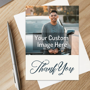 Personalized Christian Thank You Card Custom Your Photo Image Upload Your Text Greeting Card