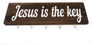 Jesus Is The Key Wood Decor