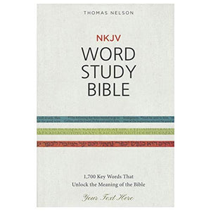 Personalized NKJV Word Study Bible Red Letter Hardcover