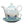 Load image into Gallery viewer, Grace Blue Butterfly Blessings Ephesians 2:8 Tea Set for One
