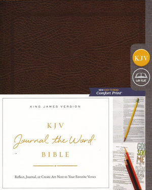 Personalized KJV Journal The Word Bonded Leather Brown