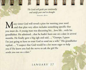 God's Way Day by Day Charles Stanley Perpetual Flip Calendar