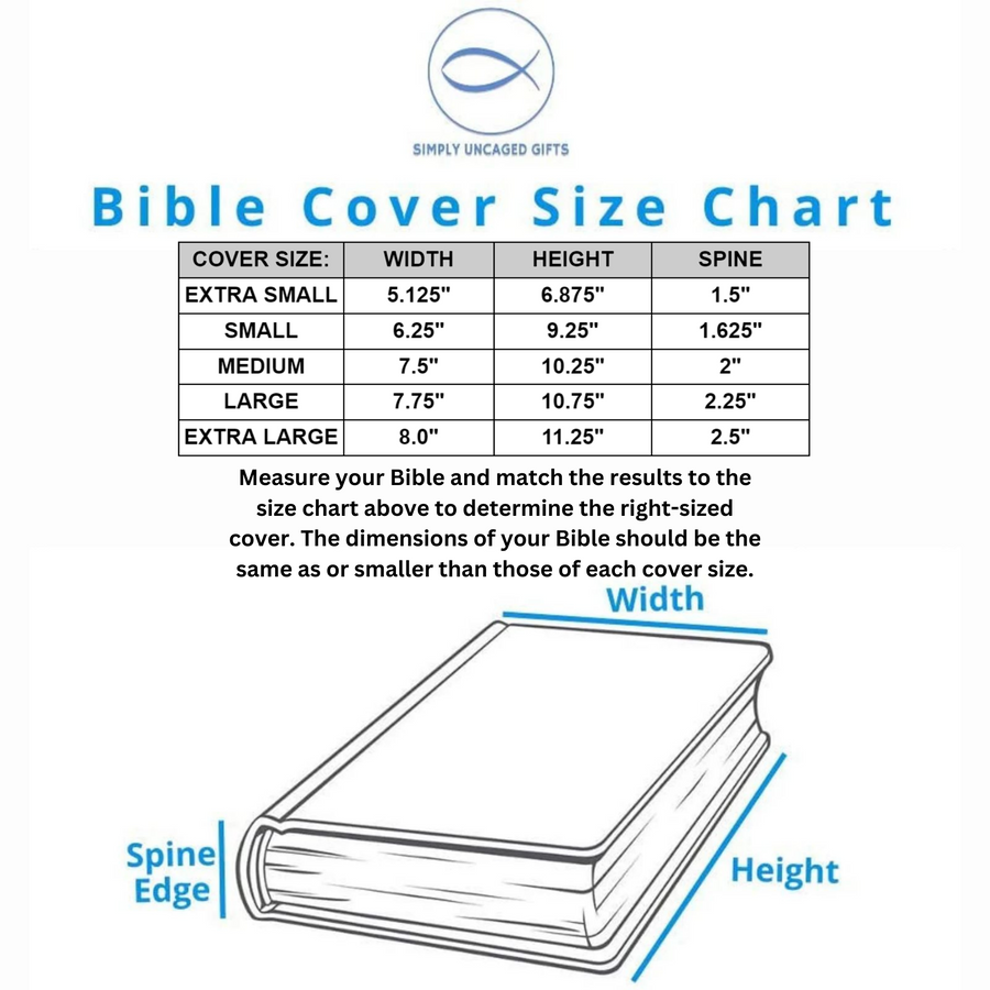 Strength & Dignity Colorful Landscape Faux Leather Personalized Bible Cover for Women