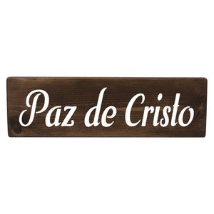 Paz de Cristo Spanish Wood Decor