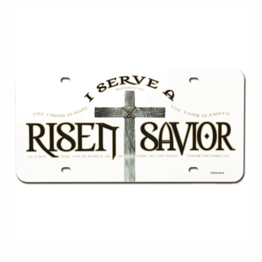 I Serve A Risen Savior License Plate