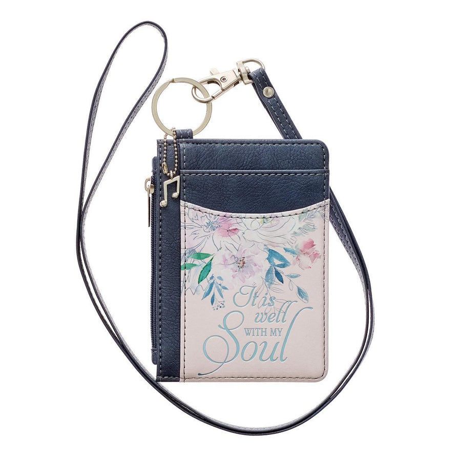 It Is Well With My Soul Faux Leather ID Card Holder