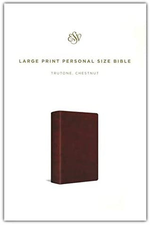 Personalized ESV Large Print Personal Size Bible Soft Leather-Look Chestnut