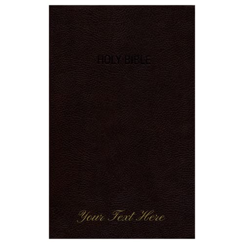 Personalized KJV Foundation Study Bible Leathersoft Brown Thumb Indexed