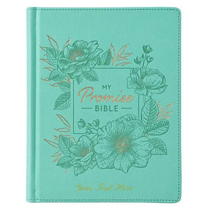 Personalized KJV My Promise Bible Teal Faux Leather Hardcover