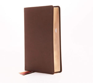 Personalized NKJV Minister's Bible Leathersoft Brown Red Letter Edition Comfort Print: Holy Bible