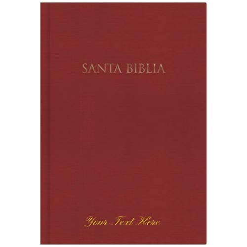 Personalized RVR 1960 Gift and Award Bible Red Hardcover (Spanish Edition)
