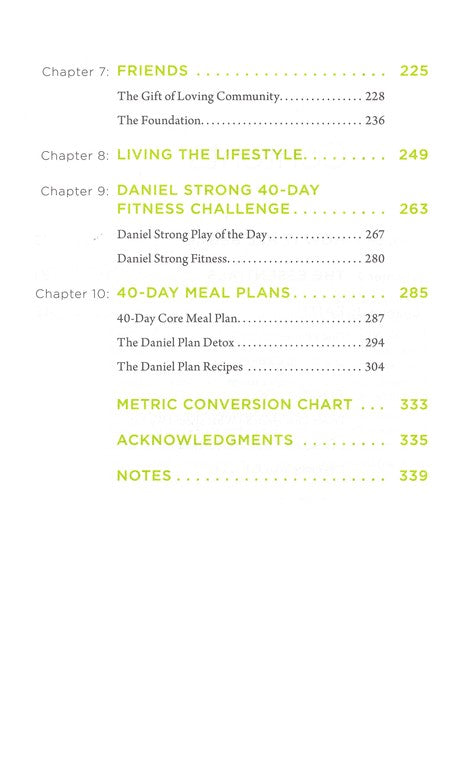 The Daniel Plan 40 Days to a Healthier Life - Rick Warren