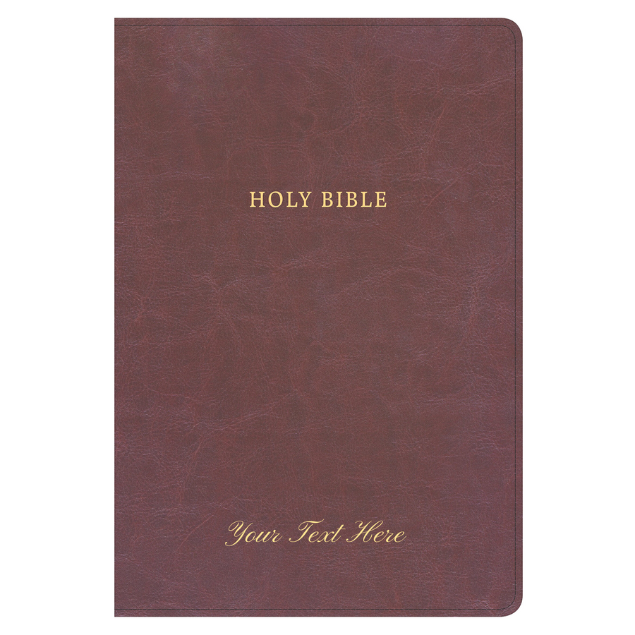 Personalized Bible NKJV SuperGiant Print Reference LeatherTouch