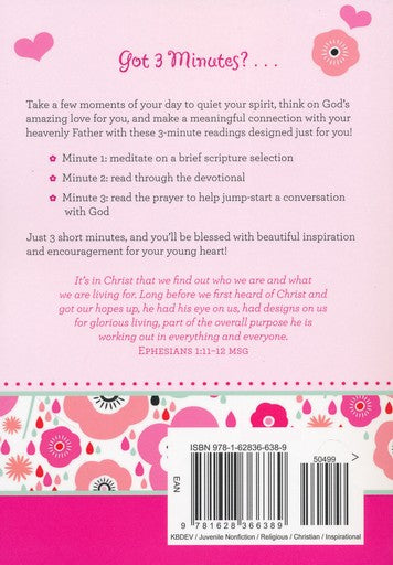 3-Minute Devotions for Girls: 180 Inspirational Readings for Young Hearts - Janice Hanna