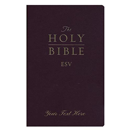 Personalized ESV Gift and Award Bible Imitation Leather Burgundy English Standard Version